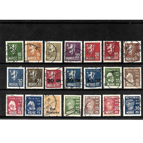 Norvège -Lot De 21 Timbres Oblitérés-Très Bon Etat