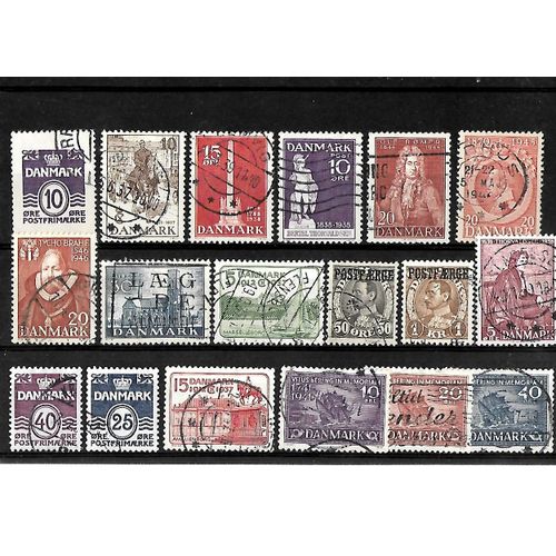 Danemark -Lot De 18 Timbres Oblitérés-Très Bon Etat