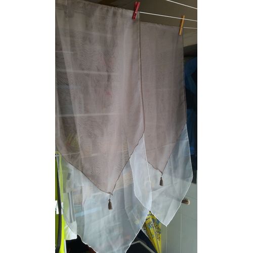 Paire De Rideaux Voilages Pour Fenêtres 45*120cm