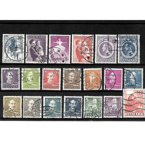 Danemark -Lot De 20 Timbres Oblitérés-Très Bon Etat