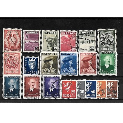 Norvège -Lot De 20 Timbres Oblitérés-Très Bon Etat