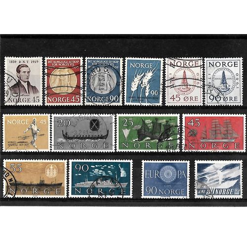 Norvège -Lot De 14 Timbres Oblitérés-Très Bon Etat