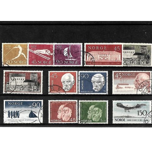 Norvège -Lot De 13 Timbres Oblitérés-Très Bon Etat