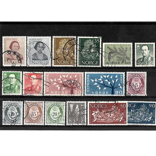 Norvège -Lot De 17 Timbres Oblitérés-Très Bon Etat