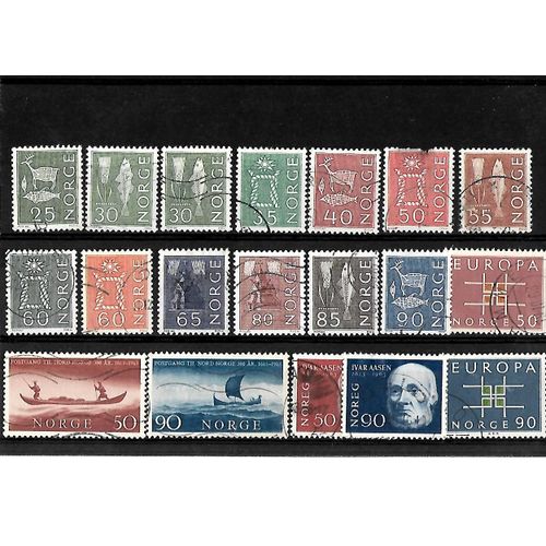 Norvège -Lot De 19 Timbres Oblitérés-Très Bon Etat
