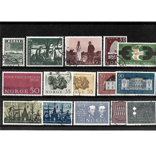 Norvège -Lot De 15 Timbres Oblitérés-Très Bon Etat