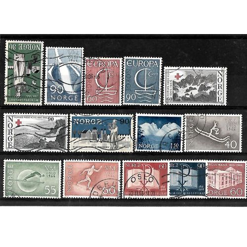 Norvège -Lot De 14 Timbres Oblitérés-Très Bon Etat