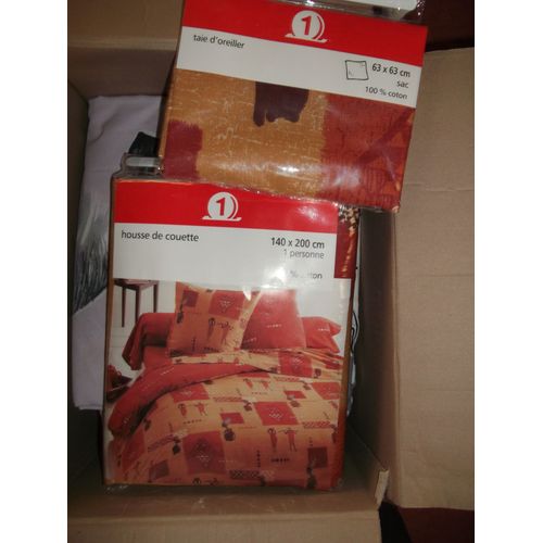 Parure Lit 1 Personne Taie+Housse De Couette