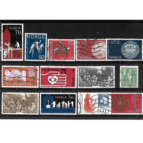 Norvège -Lot De 13 Timbres Oblitérés-Très Bon Etat