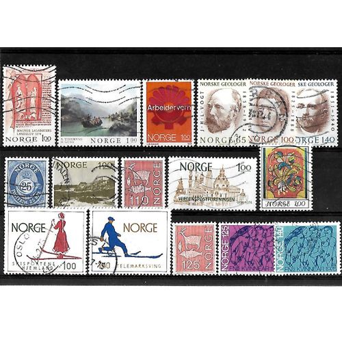 Norvège -Lot De 16 Timbres Oblitérés-Très Bon Etat