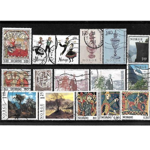 Norvège -Lot De 16 Timbres Oblitérés-Très Bon Etat