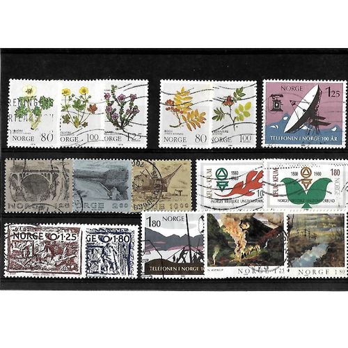 Norvège -Lot De 16 Timbres Oblitérés-Très Bon Etat