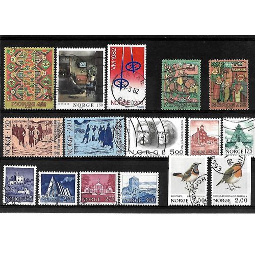Norvège -Lot De 16 Timbres Oblitérés-Très Bon Etat