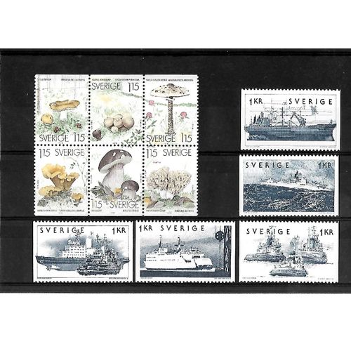 Suède -Du N°860 Au N°864 / Du N°1021 Au N°1026 -Lot De 11 Timbres Neufs**-Gomme Intacte- 1 Er Choix