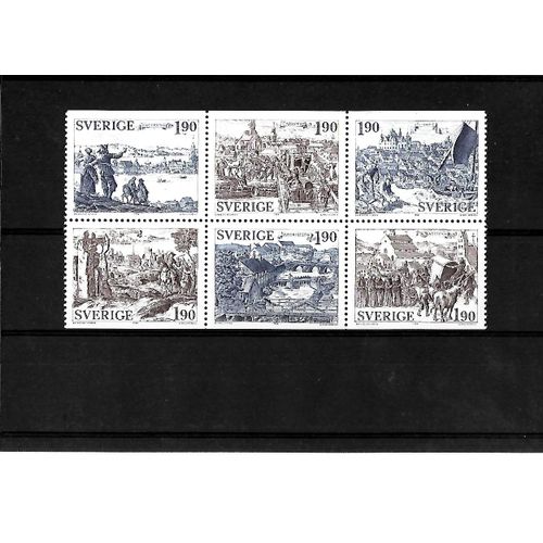 Suède-Du N°1274 Au N°1279 -Bande De 6 Timbres Neufs**-Gomme Intacte- 1 Er Choix