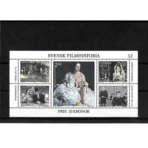 Suède-Blf 9 Du N°1150 Au N°1154 -Bloc De 5 Timbres Neufs**-Gomme Intacte- 1 Er Choix