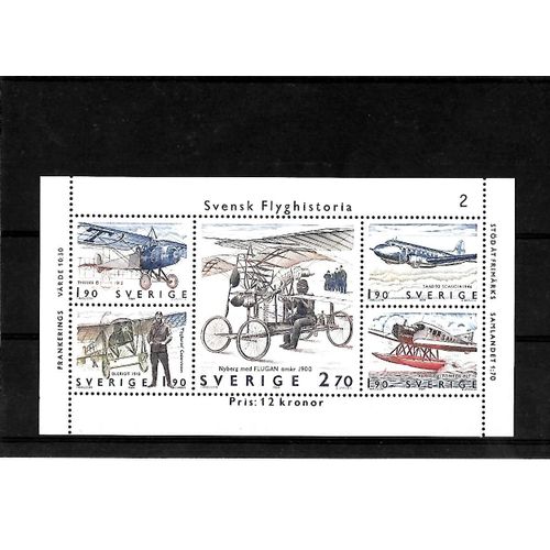 Suède-Blf 12 Du N°1282 Au N°1286 -Bloc De 5 Timbres Neufs**-Gomme Intacte- 1 Er Choix