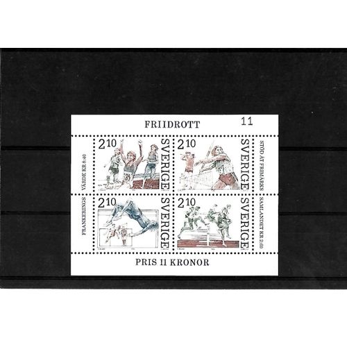 Suède-Blf 14 Du N°1385 Au N°1388 -Bloc De 4 Timbres Neufs**-Gomme Intacte- 1 Er Choix