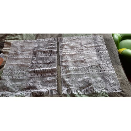 Paire De Rideaux Voilages Pour Fenêtres 45*60cm
