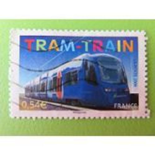 Timbre Oblitéré Tram-Train - Rame Du Tramway Transilien Ligne Bondy-Aulnay-Sous-Bois - France Année 2006 - Yvert Et Tellier N°3985