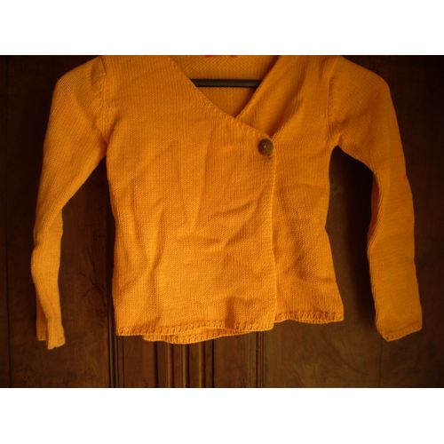 Gilet Croisé Orange Taille 6ans Marque Okaou