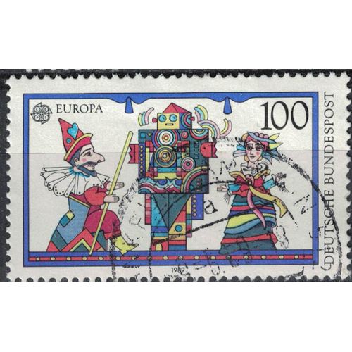 Allemagne 1989 Oblitéré Used Europa Jeux D'enfants Marionnettes À Fils Su