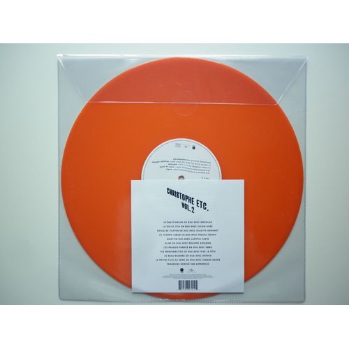 Christophe 33tours Vinyle Christophe Etc. Vol.2 Exclusivité Vinyle Orange