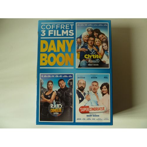 Coffret 3 Films Dany Boon, La Ch'tite Famille, Raid Dingue, Supercondriaque