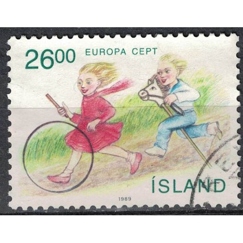 Islande 1989 Oblitéré Used Europa Cept Jeux D'enfants Su