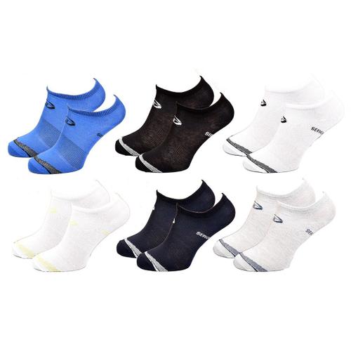 Chaussettes Enfant Sergio Tacchini Socquettes En Coton Majoritaire Pack De 6 Paires Tiges Courtes Assorties