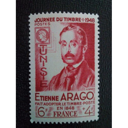 Timbre Tunisie Yt 324 E. Arago 1948 ( 10504 )