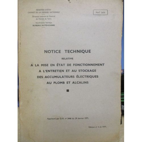 Accumulateurs Electriques