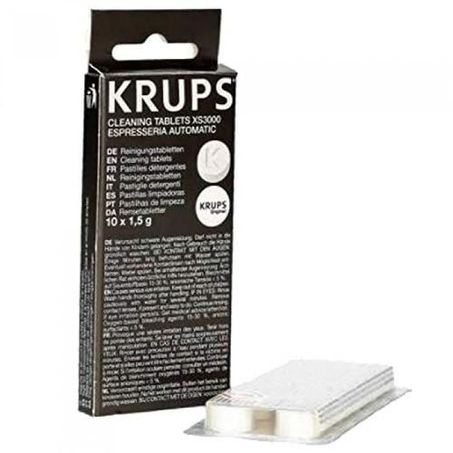 Tablettes de nettoyage pour machine à café expresso KRUPS - XS300010 - Dosettes - Capacité 1,2L