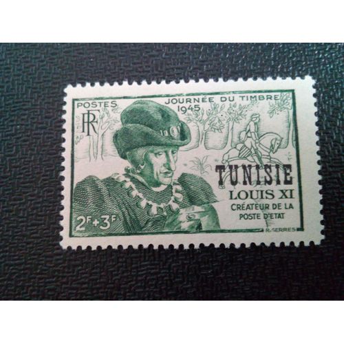 Timbre Tunisie Yt 301 Timbre France Surchargé 1945 ( 10504 )