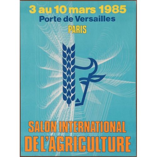 Affiche Salon International De L'agriculture Paris 1985