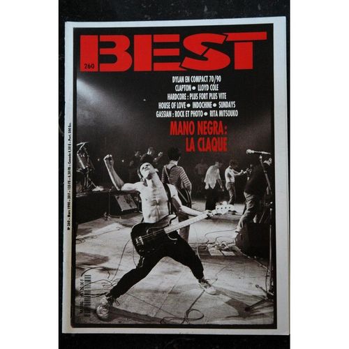 Best 260 Mars 1990 Cover Mano Negra Dylan Clapton Lloyd Cole Hardcore House Of Love Indochine Sundays Gassian Rita Mitsouko