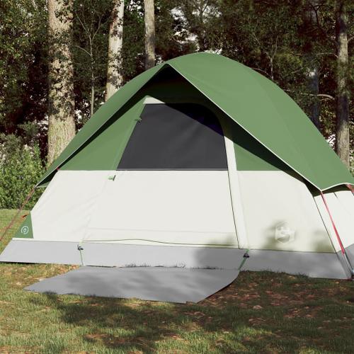 Vidaxl Tente De Camping À Dôme 3 Personne Vert Imperméable