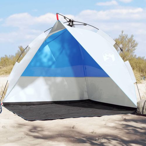 Vidaxl Tente De Plage Bleu Azuré Libération Rapide Imperméable