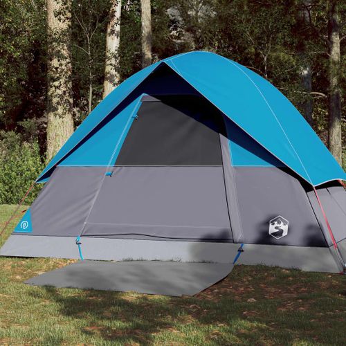 Vidaxl Tente De Camping À Dôme 3 Personnes Bleu Imperméable