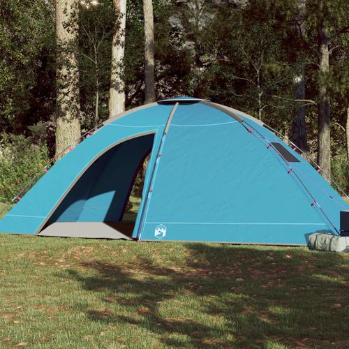 Vidaxl Tente De Camping 8 Personnes Bleu Imperméable