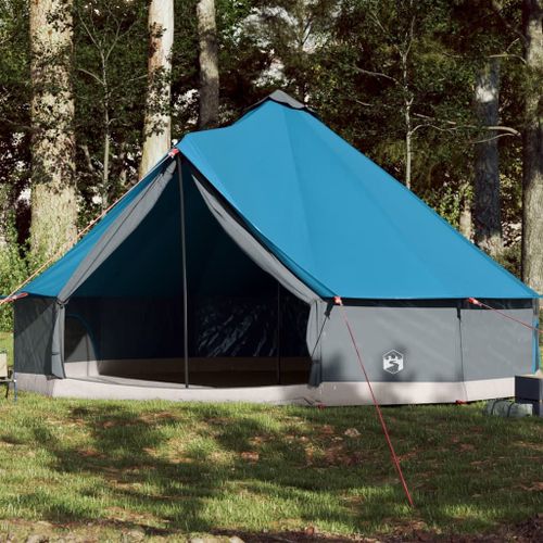 Vidaxl Tente Familiale Tipi 8 Personnes Bleu Imperméable