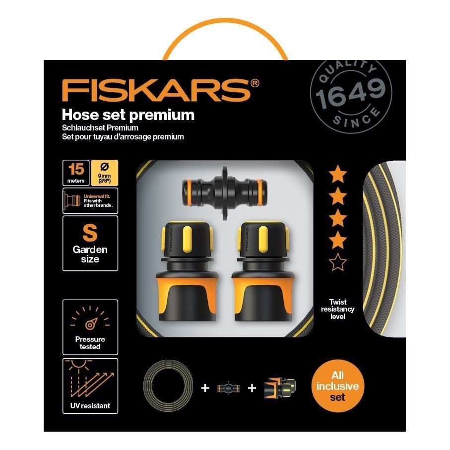 Fiskars Hose Set Premium 15m 9mm