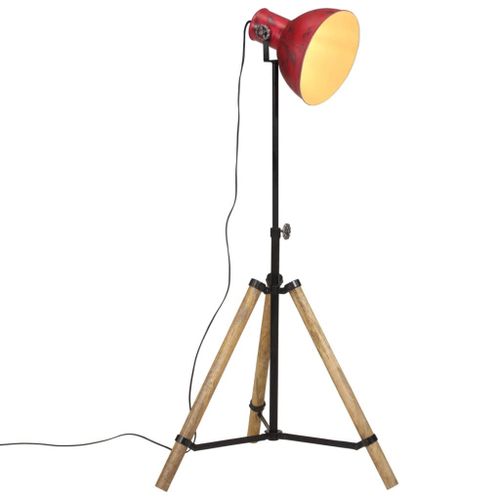 Vidaxl Lampadaire 25 W Rouge Délavé 75x75x90-150 Cm E27