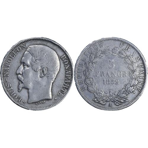 France - 1852 - 5 Francs - Louis Napoleon Bonaparte - Argent 900¿ - 20-079