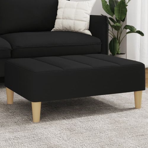 Vidaxl Repose-Pied Noir 77x55x31 Cm Tissu