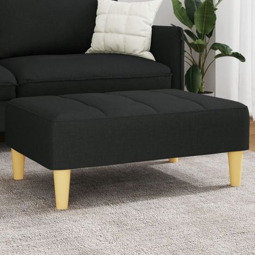 Vidaxl Repose-Pied Noir 77x55x31 Cm Tissu