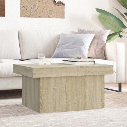 Vidaxl Table Basse Chêne Sonoma 80x55x40 Cm Bois D'ingénierie