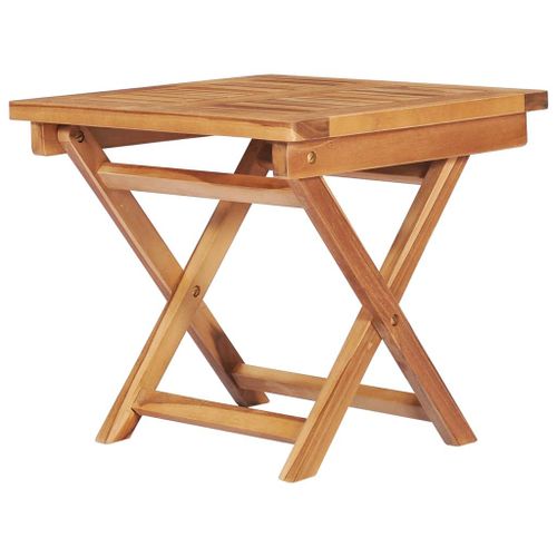 Vidaxl Chaises Longues Lot De 2 Avec Table Et Coussin Bois Teck Solide