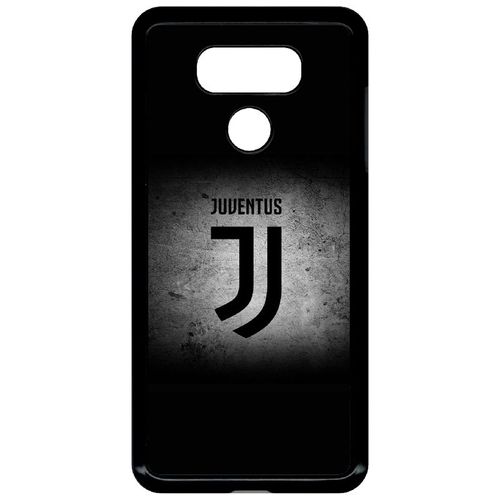 Coque Pour Smartphone - Juventus Foot Logo Fond Noir - Compatible Avec Lg G6 - Plastique - Bord Noir