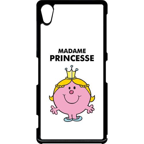 Coque Xperia Z2 - Madame Princesse Blanc - Noir